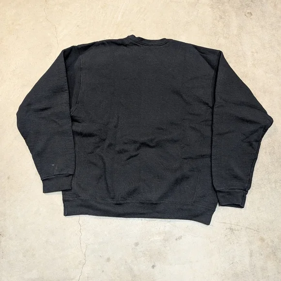 Russell Athletic Blank Men's XL Sweatshirt Black Flaws - Picture 2 of 6